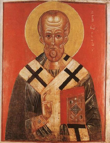 unknow artist Icon of St Nicholas Norge oil painting art